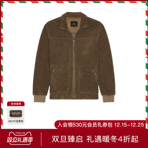 Rails CLARK 全拉链夹克 休闲时尚潮流男REVOLVE  棕色