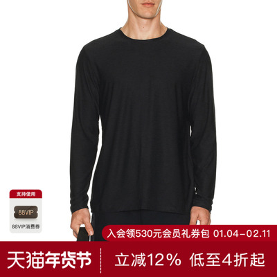 Beyond Yoga FEATHERWEIGHT 长袖T恤 休闲时尚潮流男REVOLVE  黑