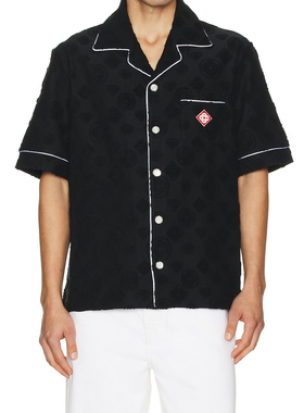 Casablanca TOWELLING MONOGRAM 衬衫 休闲时尚潮流男REVOLVE  黑