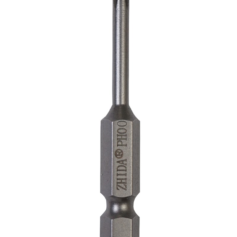 ZHIDA十字电批头PH0,PH1,PH2强磁风批头50MM-200MM高硬度进口批头