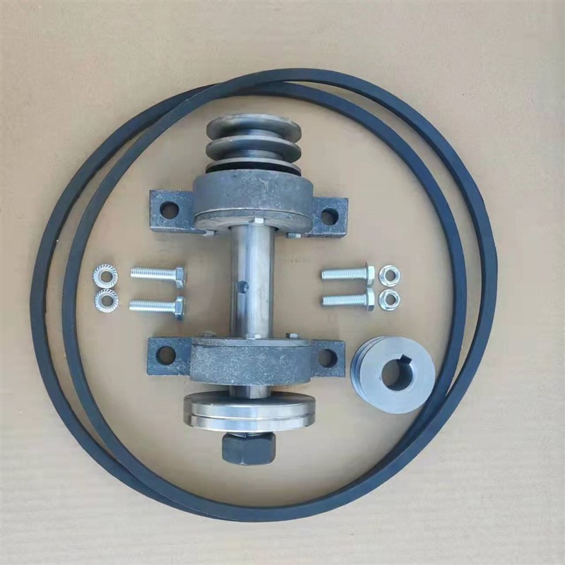 简易木工台锯轴总成主轴锯片推台切割锯圆盘锯连接锯轴轴承座配件