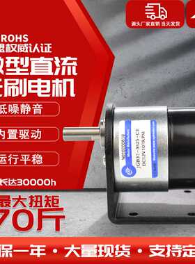 J2GB37-3525微型直流无刷减电机马达速大扭力可正反转电机1v小24v