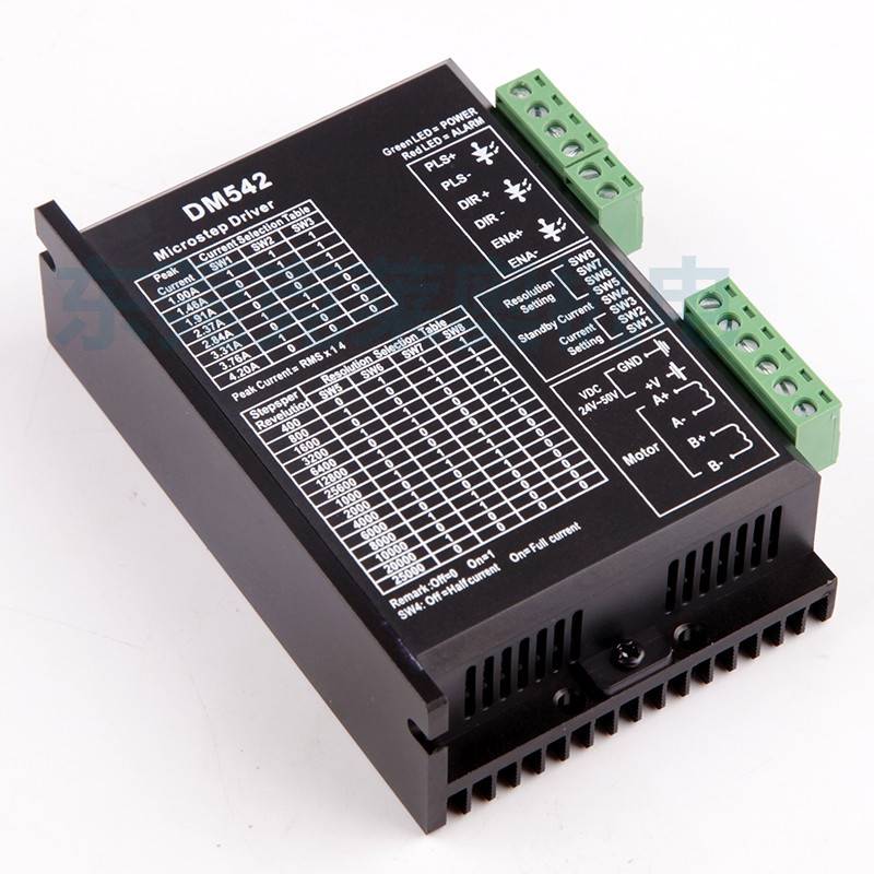 86/60/57步进马达驱动器DM542控制器128细分两相步进马达驱动器