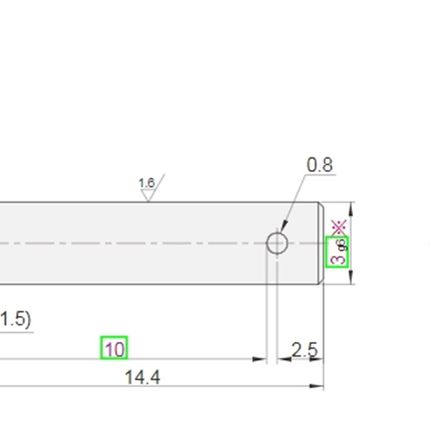 带肩铰链销HCMG HCLGN3 4 5 6-10 12 14 15 16 18 20开口销固定型