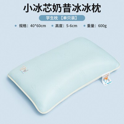 小冰芯凉感枕头护颈椎助睡眠成人夏季专用小枕头芯一对儿童整头男