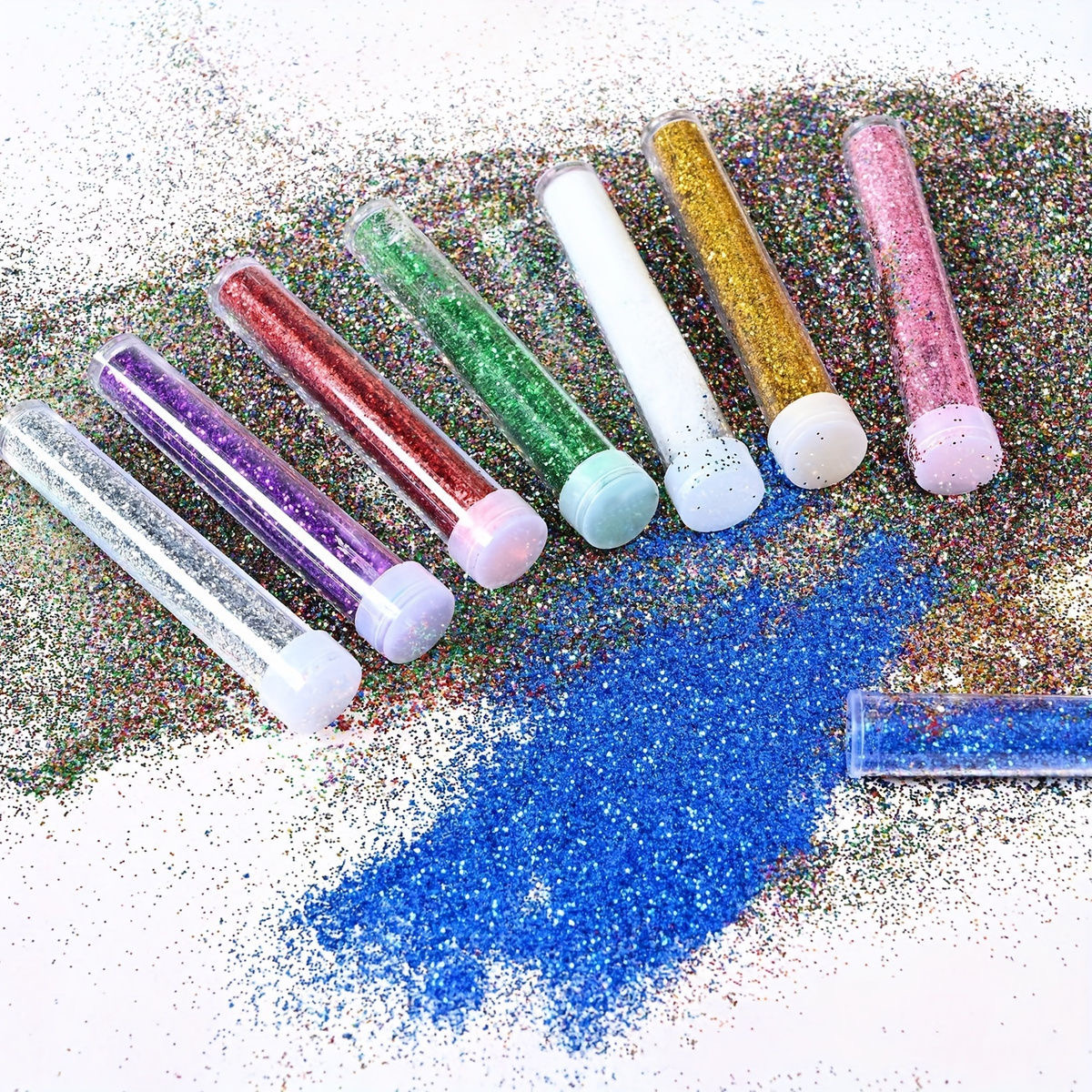 手心闪粉烟花金粉闪光粉亮片装饰儿童手工制作材料绘画银粉金葱粉