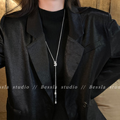 项链 螺旋珠珠毛衣链女长款 百搭高级感秋冬搭配配饰2025新款 爆款