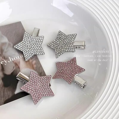 Super Flash Rhinestone Star Hairpin Light Luxury Fashion Sen