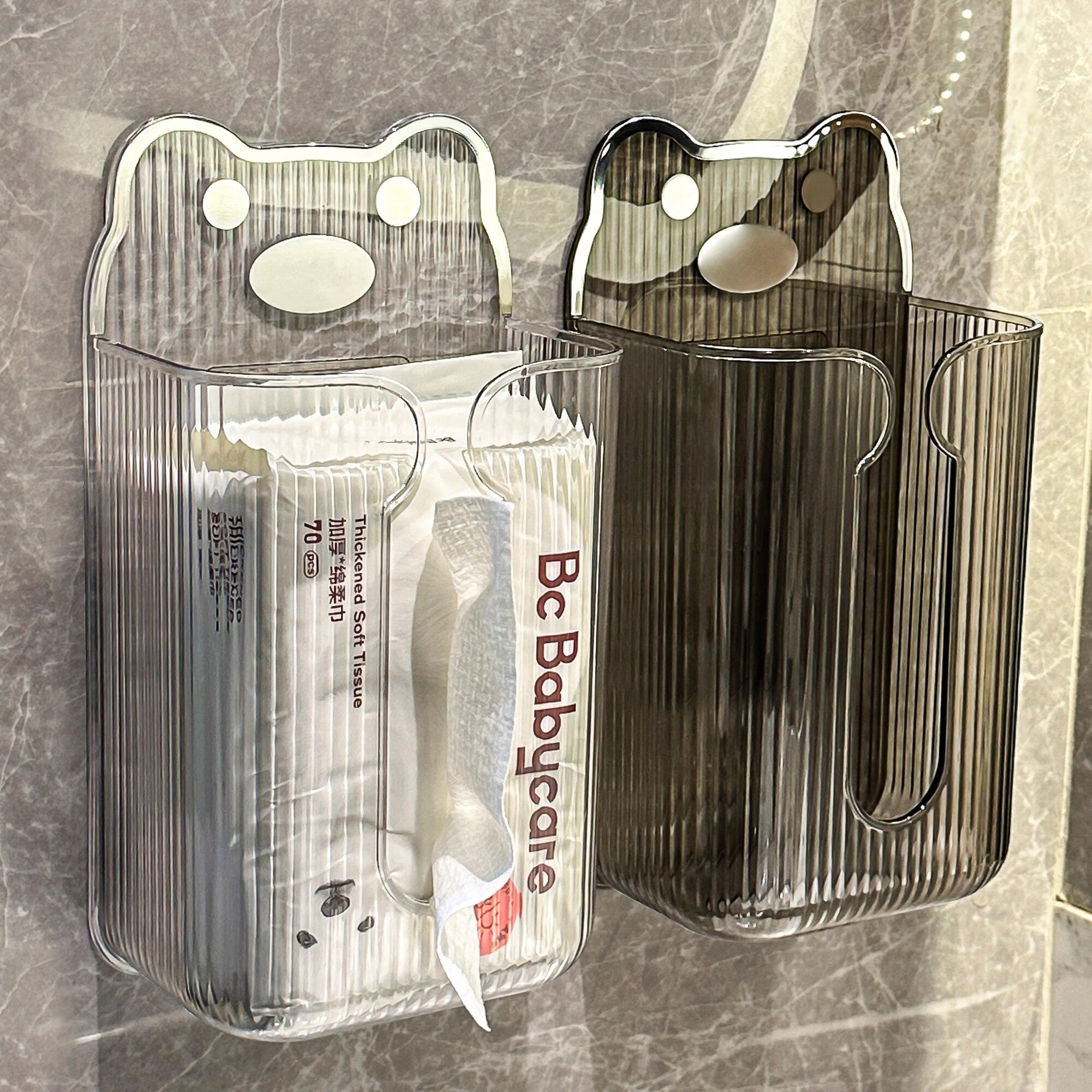 日本SA轻奢高档洗脸巾收纳盒壁挂式卫生间纸巾盒厕所面巾纸抽纸盒,收纳整理,纸巾盒,淘宝优惠券,粉丝福利购,淘宝优惠卷