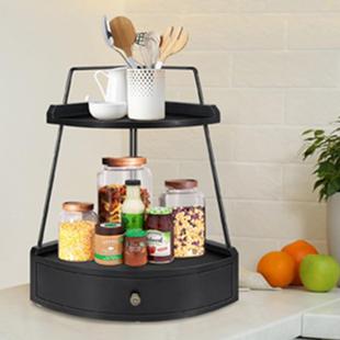 双层梳妆台收纳盒护肤品整理多层架子桌面杂物保养品收纳架