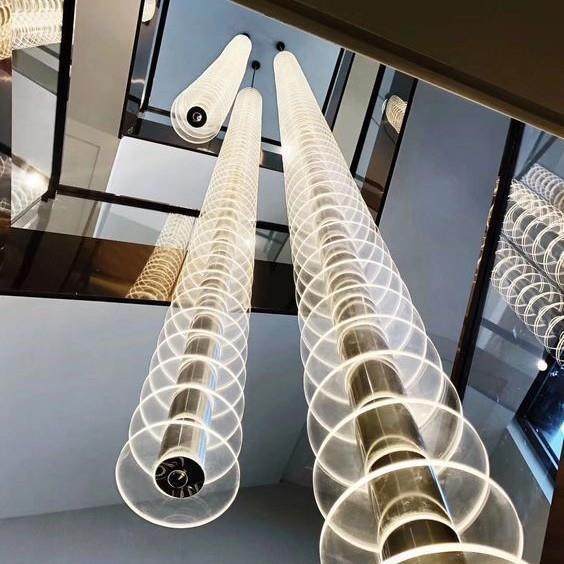 现代简约led楼梯吊灯个性酒店售楼部吧台工程设计师新款艺术灯具,农机/农具/农膜,播种栽苗器/地膜机,淘宝优惠券,粉丝福利购,淘宝优惠卷