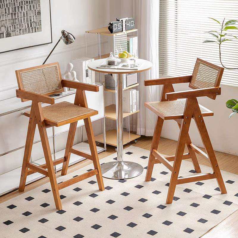 实木吧台椅轻奢复古藤编吧椅高脚椅现代家用岛台椅中古设计师椅子,农机/农具/农膜,播种栽苗器/地膜机,淘宝优惠券,粉丝福利购,淘宝优惠卷