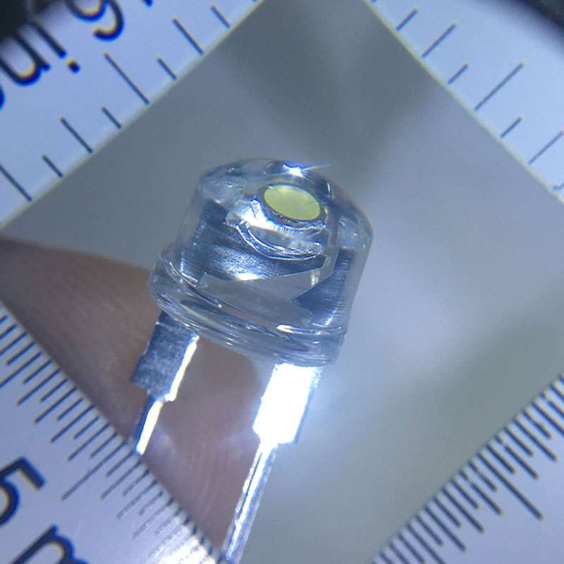 8MM草帽灯珠红黄蓝翠绿白光0.25W 0.5W 0.75W中功率大支架LED灯珠