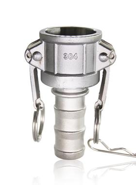 厂家直销母头板把式不锈钢快速接头 C型头快插接头卡扣连接器CAML