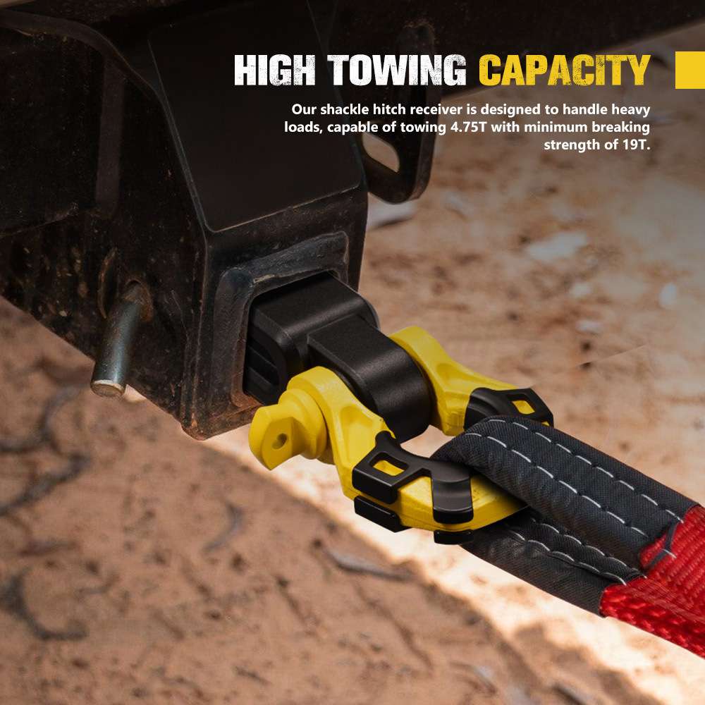 BUNKER INDUST 2英寸4.5T方口拖车臂 拖车连接器配3/4 U型卸扣