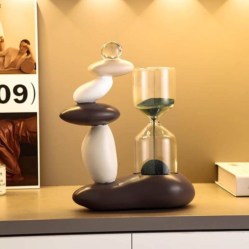 石来运转沙漏计时器玄关办公室桌面摆件家居客厅酒柜电视柜装饰品,农机/农具/农膜,播种栽苗器/地膜机,淘宝优惠券,粉丝福利购,淘宝优惠卷