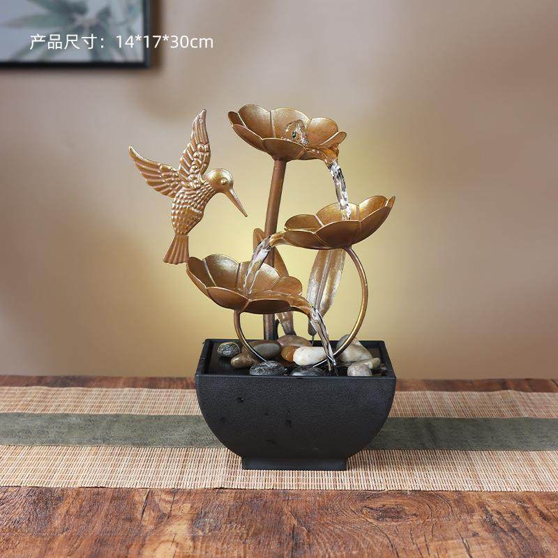 轻奢铁艺荷花元宝流水喷泉摆件家居客厅玄关电视柜酒柜艺术工艺品,农机/农具/农膜,播种栽苗器/地膜机,淘宝优惠券,粉丝福利购,淘宝优惠卷