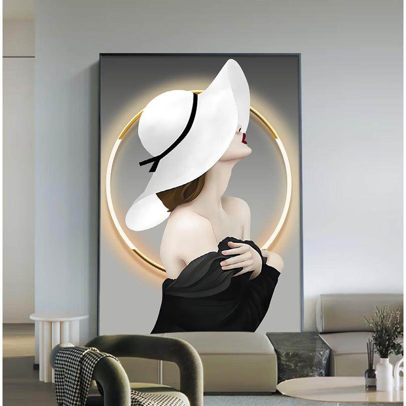 客厅装饰画沙发背景墙背景画卧室房间人物美女壁画美容院玄关挂画,家居饰品,现代装饰画,淘宝优惠券,粉丝福利购,淘宝优惠卷