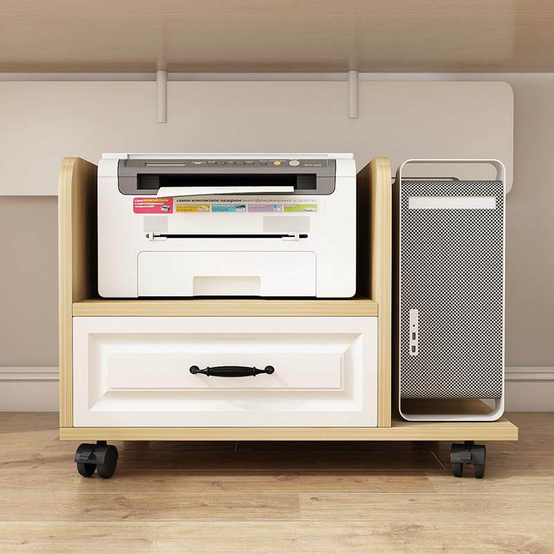 简约现代桌下置物架银行收纳层架印表机架床头柜消毒柜支架主机架