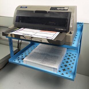 免打孔隔板置物架桌面点阵式印表机办公桌双层整理金属多层货架壁