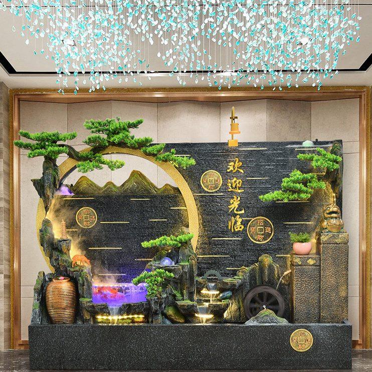 户外装饰喷泉花园循环庭院屏风造景水幕墙水景观流水摆件鱼缸假山