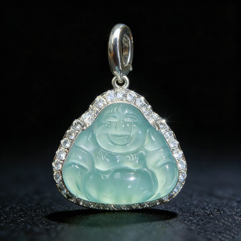 【甜甜圈虹虹tia专享】天然A货翡翠佛公吊坠气质时尚KBR60328001