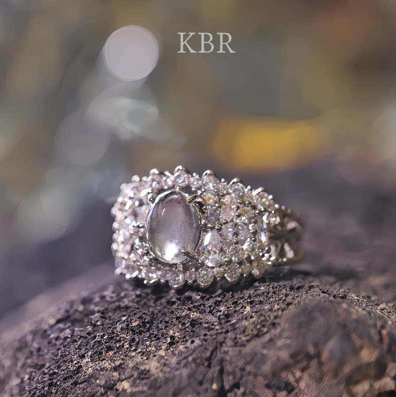 【新年珠宝节】天然水沫子活口戒指戒圈简约百搭时尚 KBR50918001