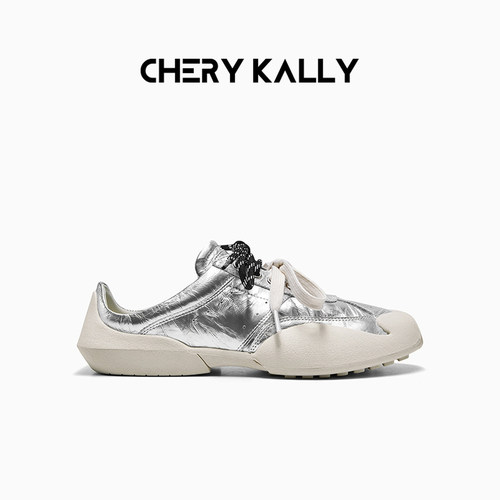 cherykally银色包头拖鞋女