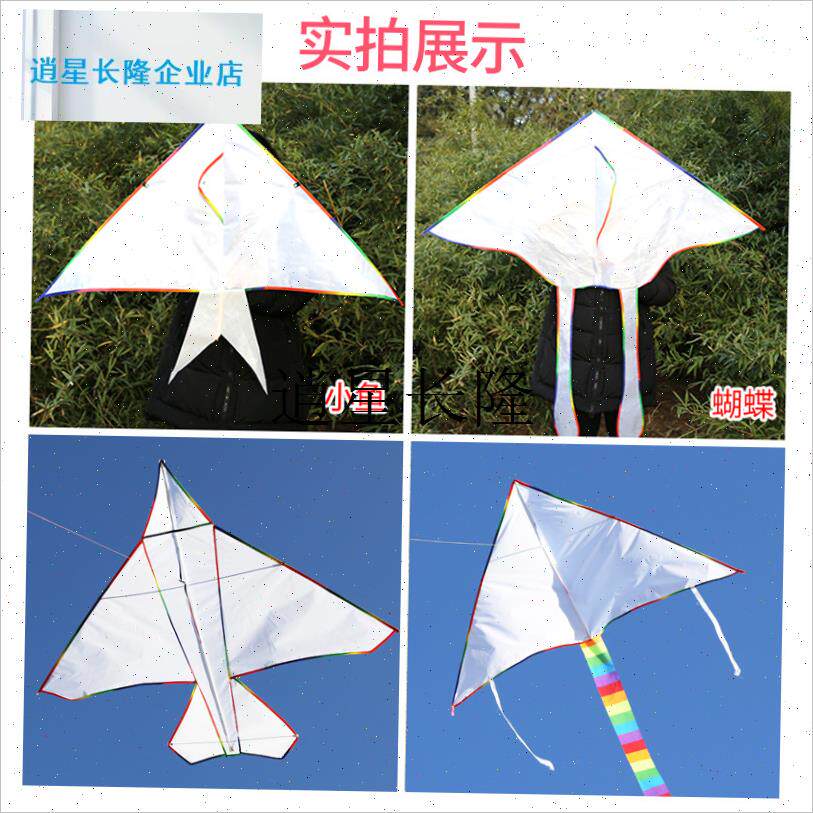 l潍坊风筝 大型手工dpiy手绘空白风筝 diy填色风筝包邮送线