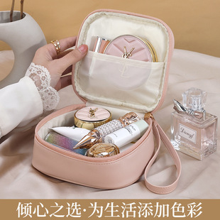 多功能姨妈巾收纳包大容量便携随身化妆包外出携带手提简约轻便款