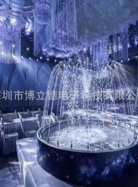 小型户外水景婚礼喷泉水幕设计制作安装