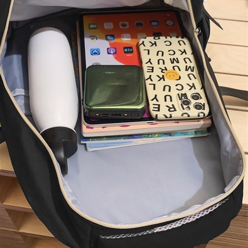 2024新款书包高中男生潮流大容量高颜值双肩包中小学生两件套双肩