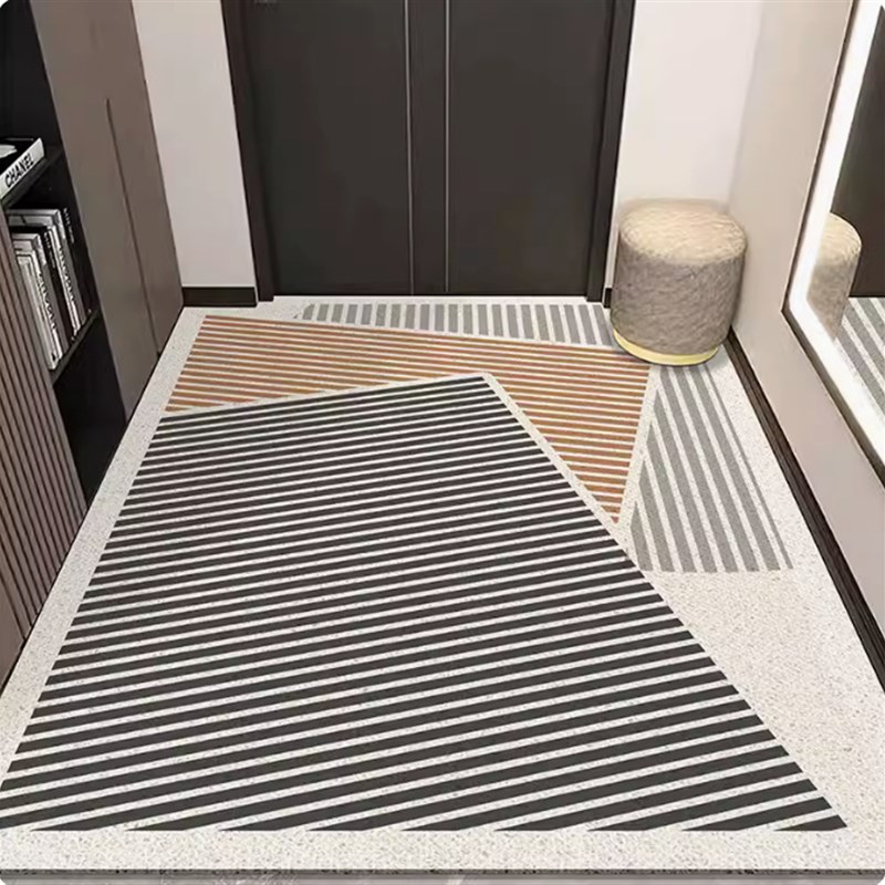 轻奢高级感入户地垫家用大门外丝圈耐脏防滑地毯门垫进门耐磨脚垫