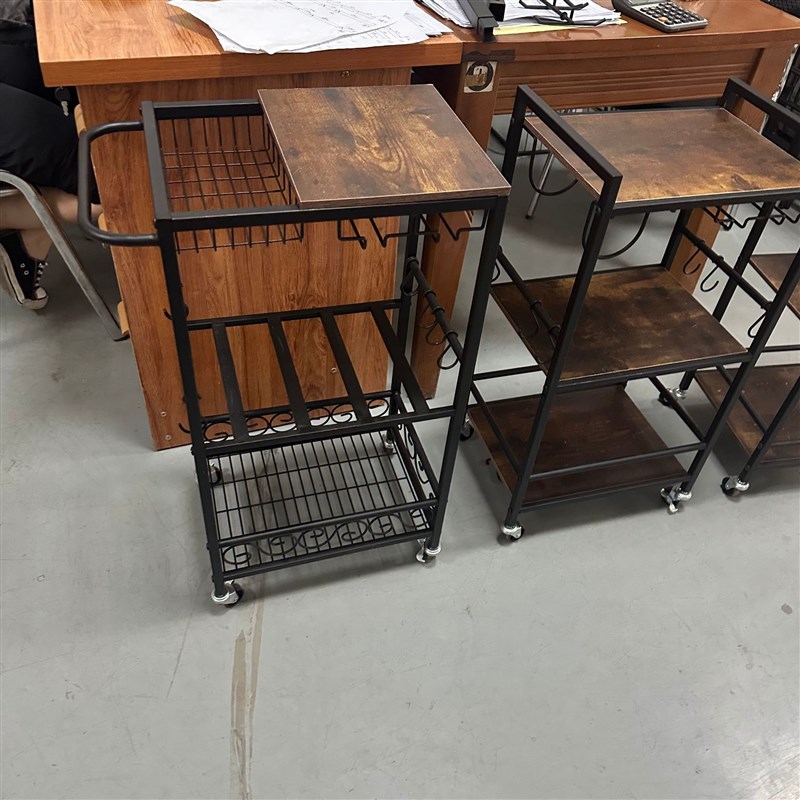 新款高颜值多功能家用置物架多层置物带轮子轻松省力放烤肉架子