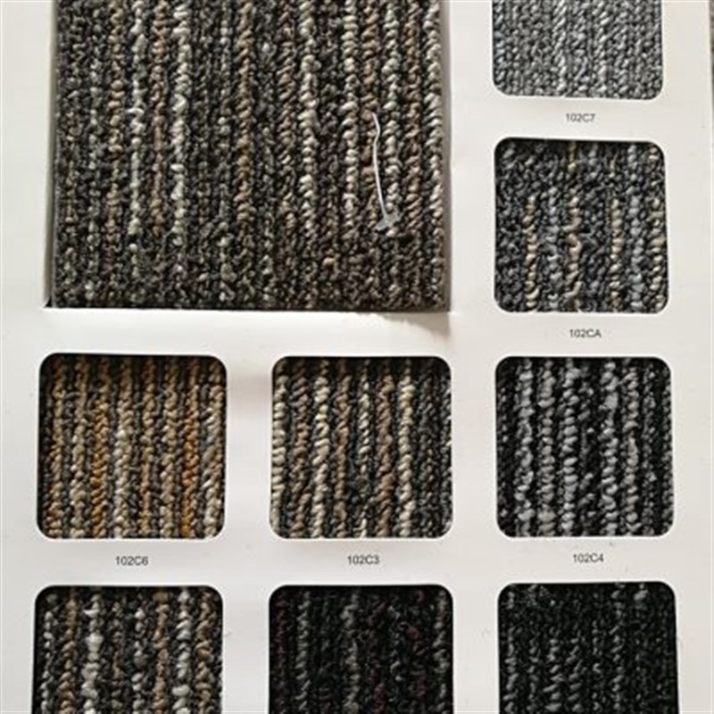 新品大于新德里条纹拼接方块地毯台球室画室高层建筑地毯阻燃隔音