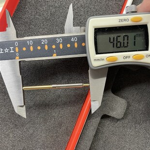 5J46L外径3.2圆头总长4z6mEm行程20加长测试探针一体针阻抗探