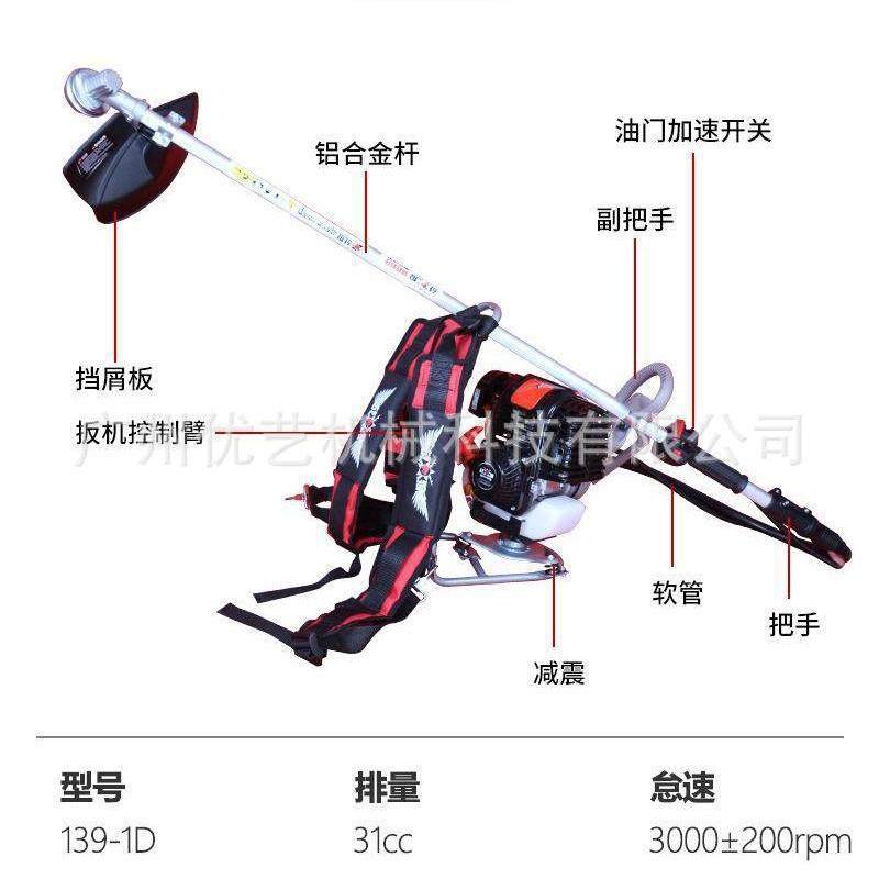 伐木者侧挂式直轴割草机背负式软轴割灌机庭院草坪除草机修边机,3C数码配件,USB灯,淘宝优惠券,粉丝福利购,淘宝优惠卷