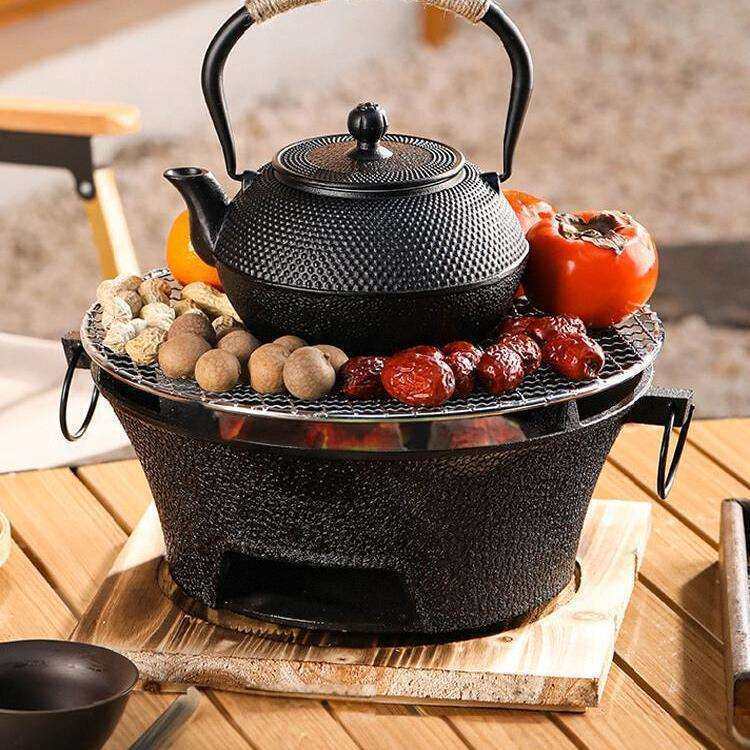 围炉煮茶器具全套家用室内冬天烧烤炉铸铁炭炉烤火炉套装炉碳炉无,3C数码配件,USB灯,淘宝优惠券,粉丝福利购,淘宝优惠卷