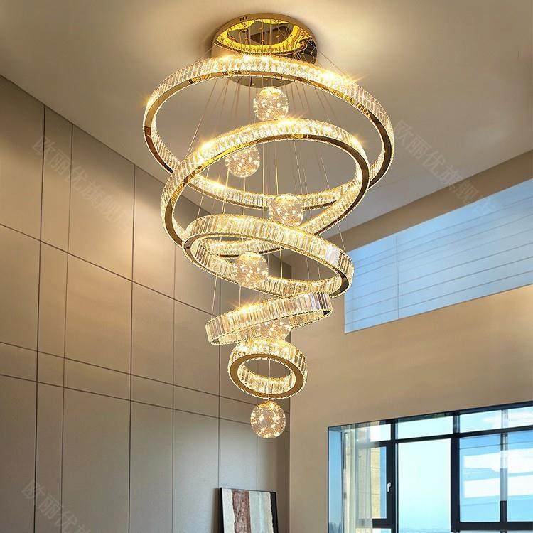 复式楼大吊灯别墅楼中楼长客厅简约现代水晶灯具公寓挑空高楼梯灯,农机/农具/农膜,其它农用工具,淘宝优惠券,粉丝福利购,淘宝优惠卷
