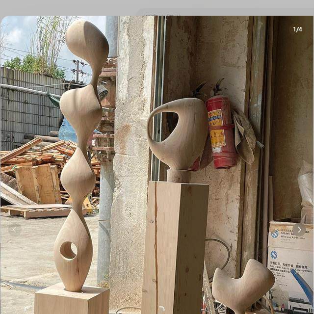 酒店售楼部实木竖高抽象木雕大摆件客厅玄关雕塑高级感木质工艺品,农机/农具/农膜,其它农用工具,淘宝优惠券,粉丝福利购,淘宝优惠卷