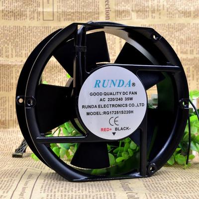 润达RUNDA RG17251S220H 220/240V 35W 17251 耐高温机柜散热风扇