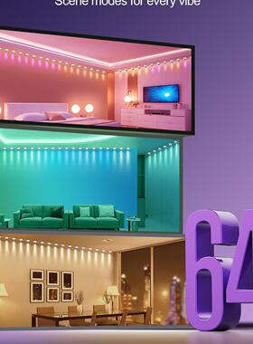 涂鸦室内W屋檐灯室内串灯TKG跨境货源iFi智装饰氛围灯檐圣能诞屋