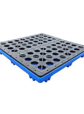 两桶四桶轻便泄漏盘 黄色防渗防透液体托 蓝托色防泄漏盘EQV托盘