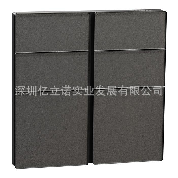 C2E616303_MB_C1境悦系列黑色玻璃6键智能面板NX照明控制面板