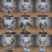 武僧 阿努比斯 天使 龙与地下城DND跑团棋子模型桌游 天界战士