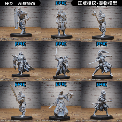 【人类】英雄 刺客 剑咏法师 游吟诗人 骑士 DND桌游跑团战棋模型