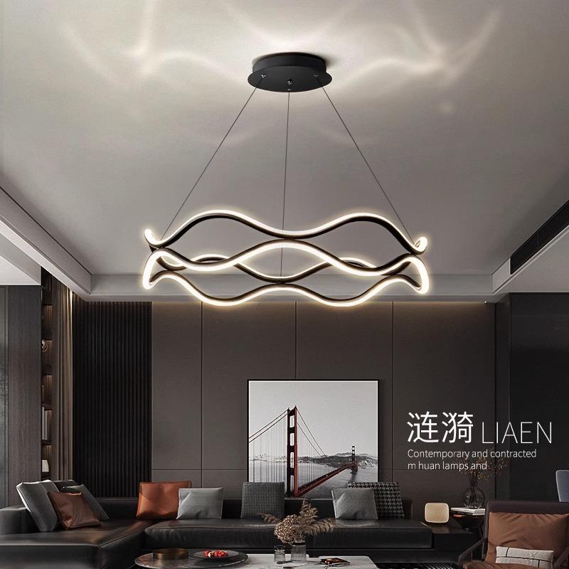极简意式客厅吊灯轻奢现代简约大气2024年新款设计师餐厅卧室吊灯