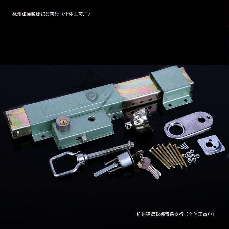 大门锁212方钢大门锁双扇门铁门木门防盗锁木门老式齿条锁双开门