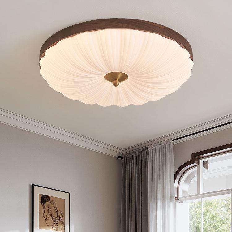 新中式创意个性胡桃木色中古吸顶灯卧室灯复古法式护眼书房灯具,电子元器件市场,集成电路（IC）,淘宝优惠券,粉丝福利购,淘宝优惠卷