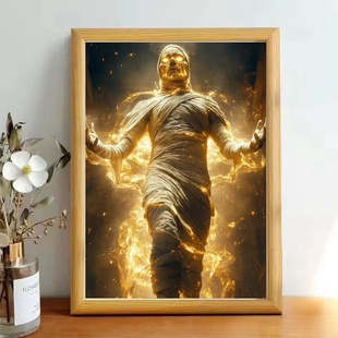 和平精英木乃伊皮肤周边玻璃相框摆台摆件装饰创意相片摆台照片